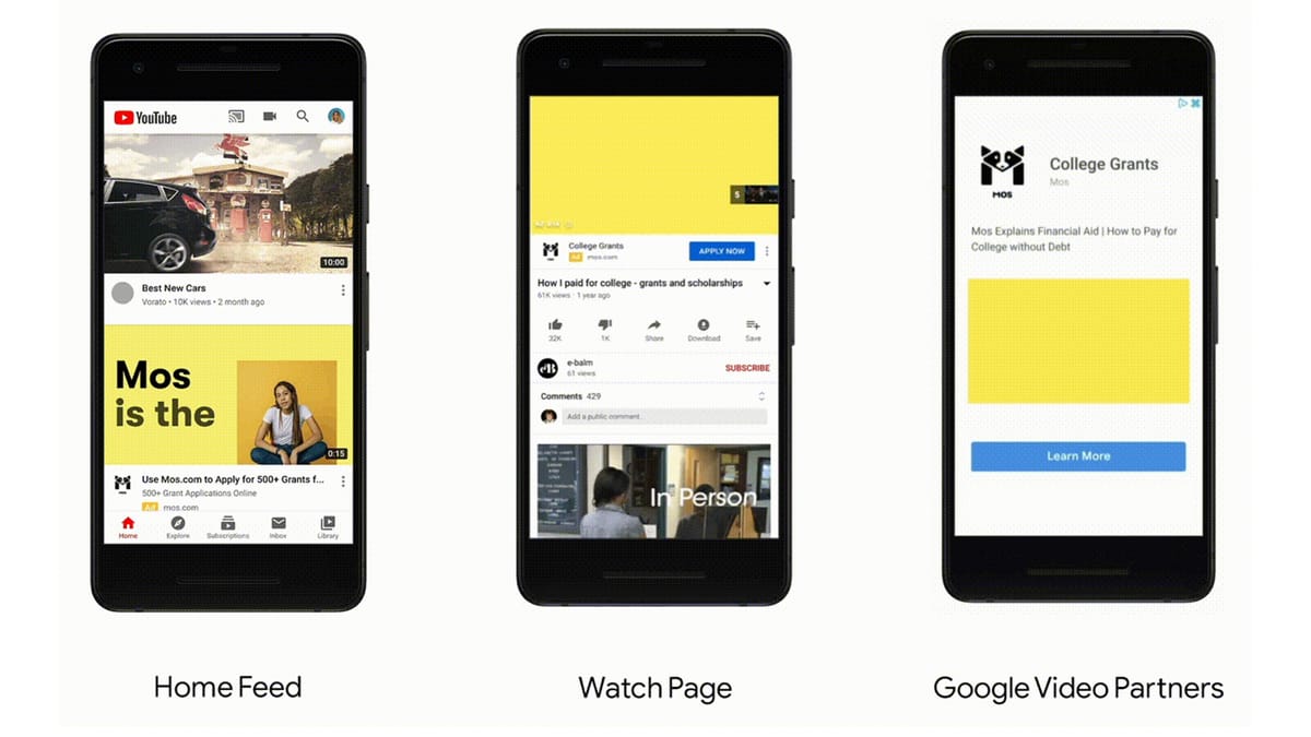Google expands inventory for TrueView for Action campaigns