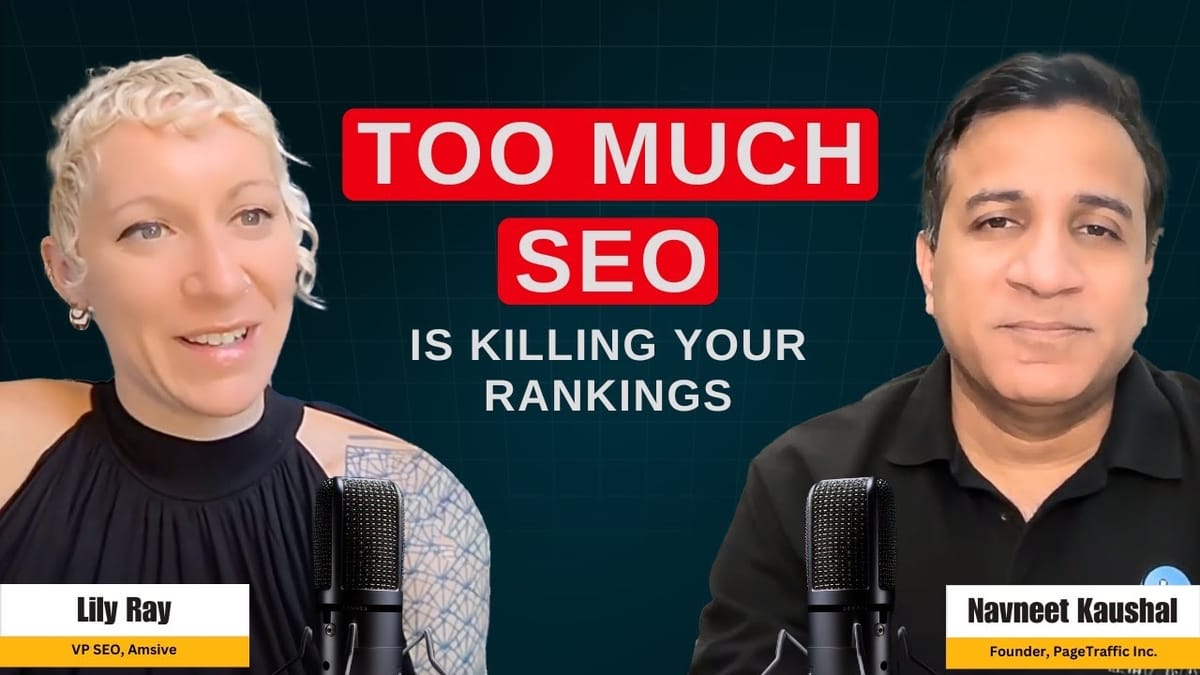 SEO expert says websites lose rankings because they're doing too much SEO