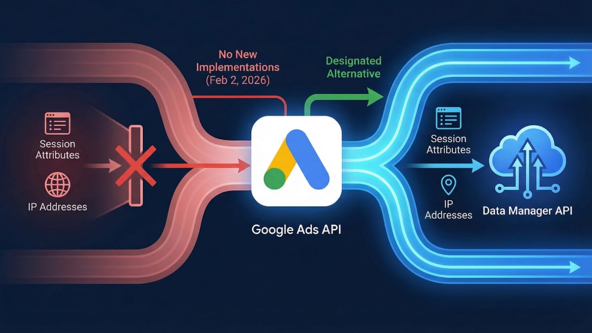 Google shuts down session tracking for new advertisers in Ads API