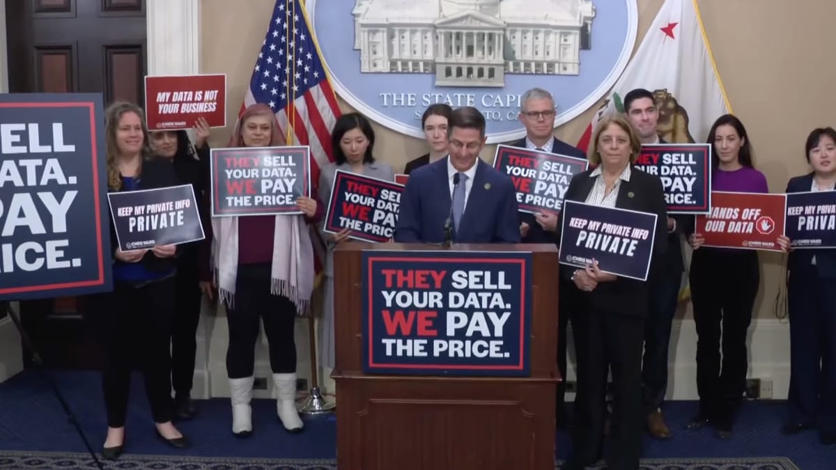 California lawmaker wants to ban selling your sensitive data