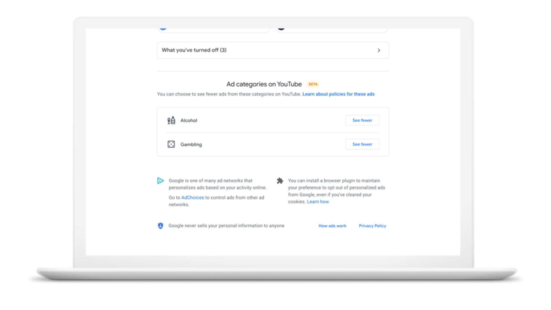 Google to add controls in Ad Settings for gambling and alcohol ads