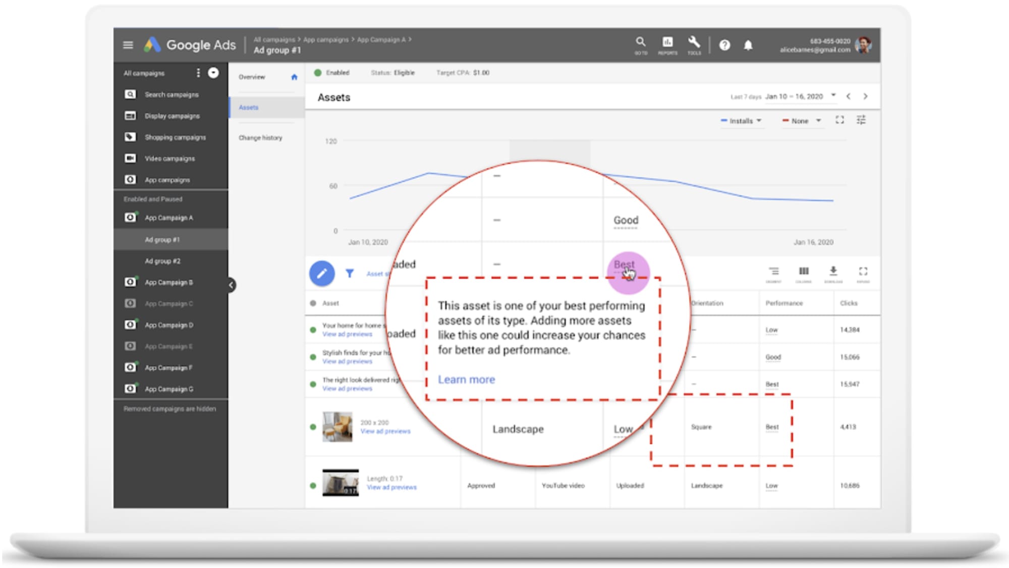 App campaigns in Google Ads