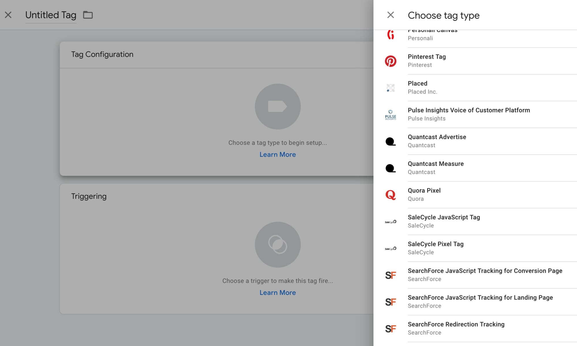 Google launches tag templates for Quora Pixel and Pinterest Tag
