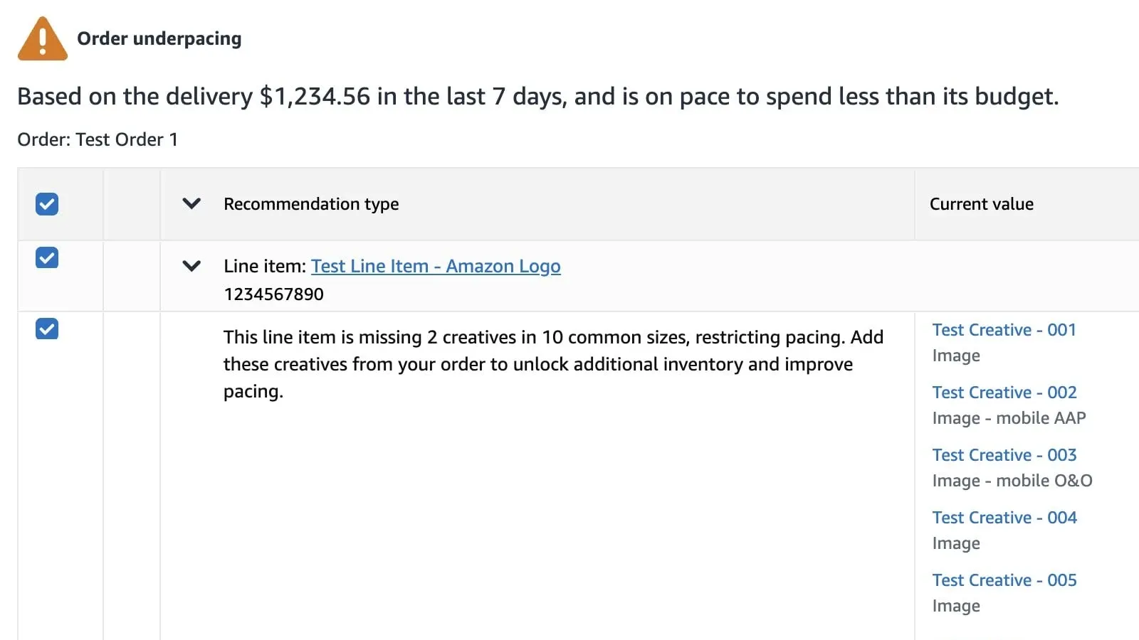 Amazon DSP unveils recommendations to optimize campaign pacing with creative sizes