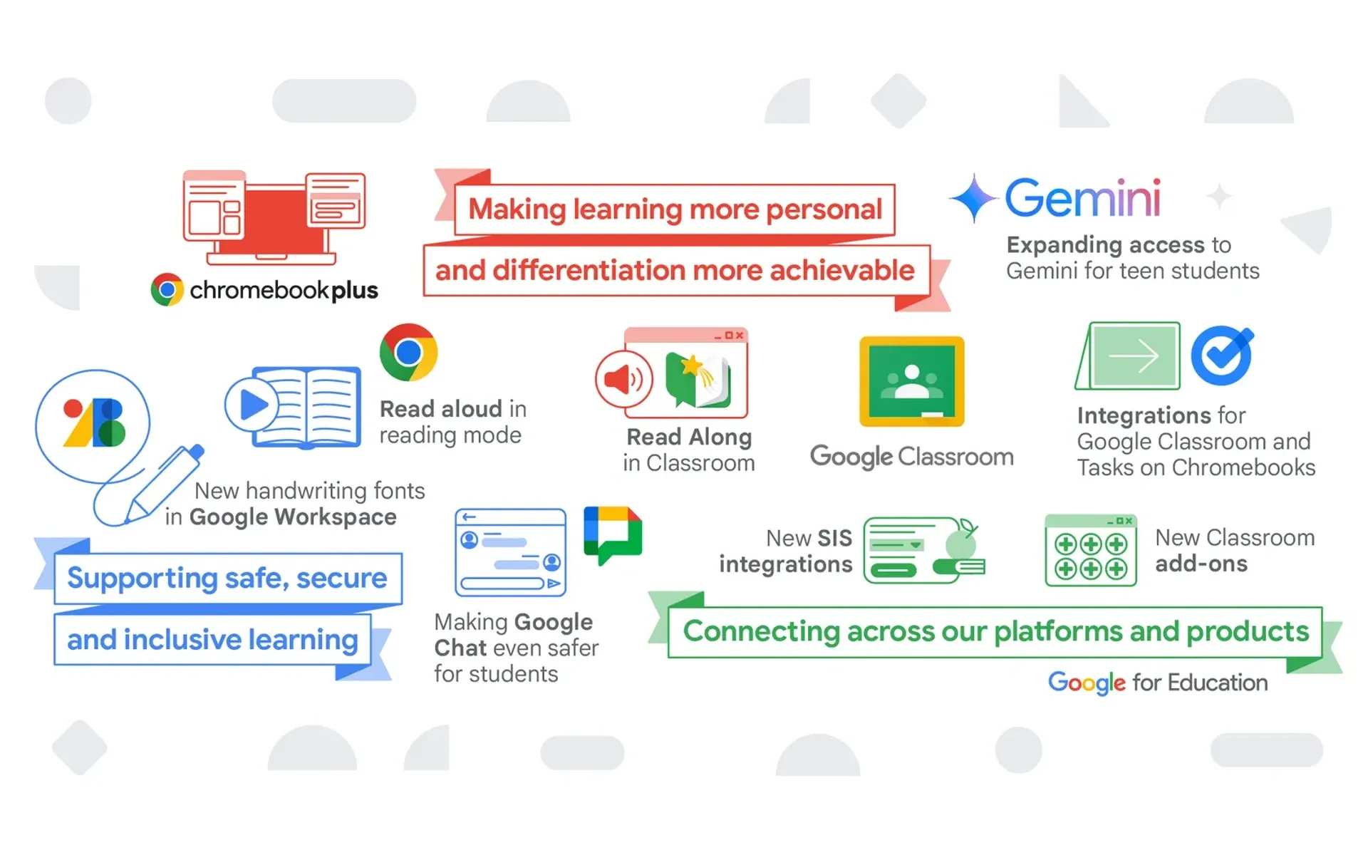 Gemini updates for students and teachers