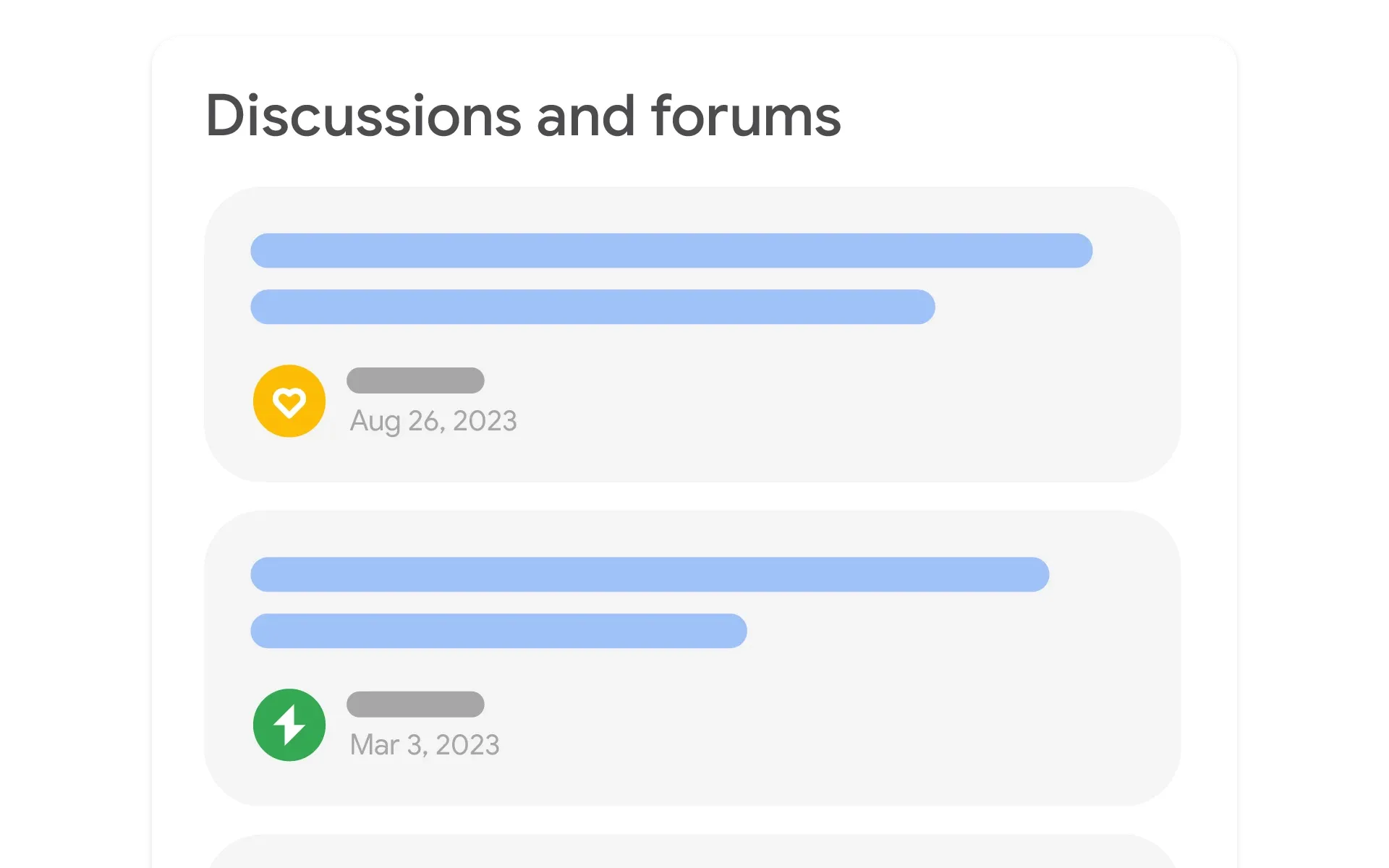 Discussion Forum Markup