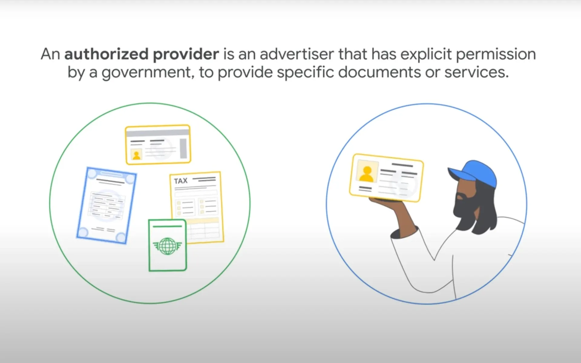 Government documents & services policy on Google Ads