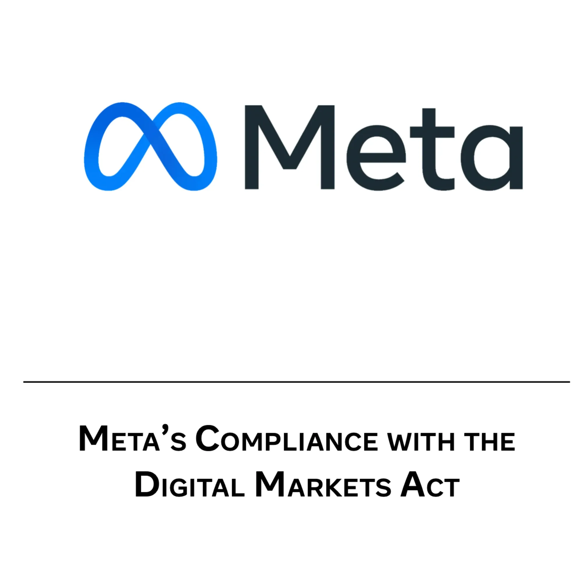 Meta's DMA compliance report cover image, highlighting tech giant's regulatory response to EU watchdog requirements.