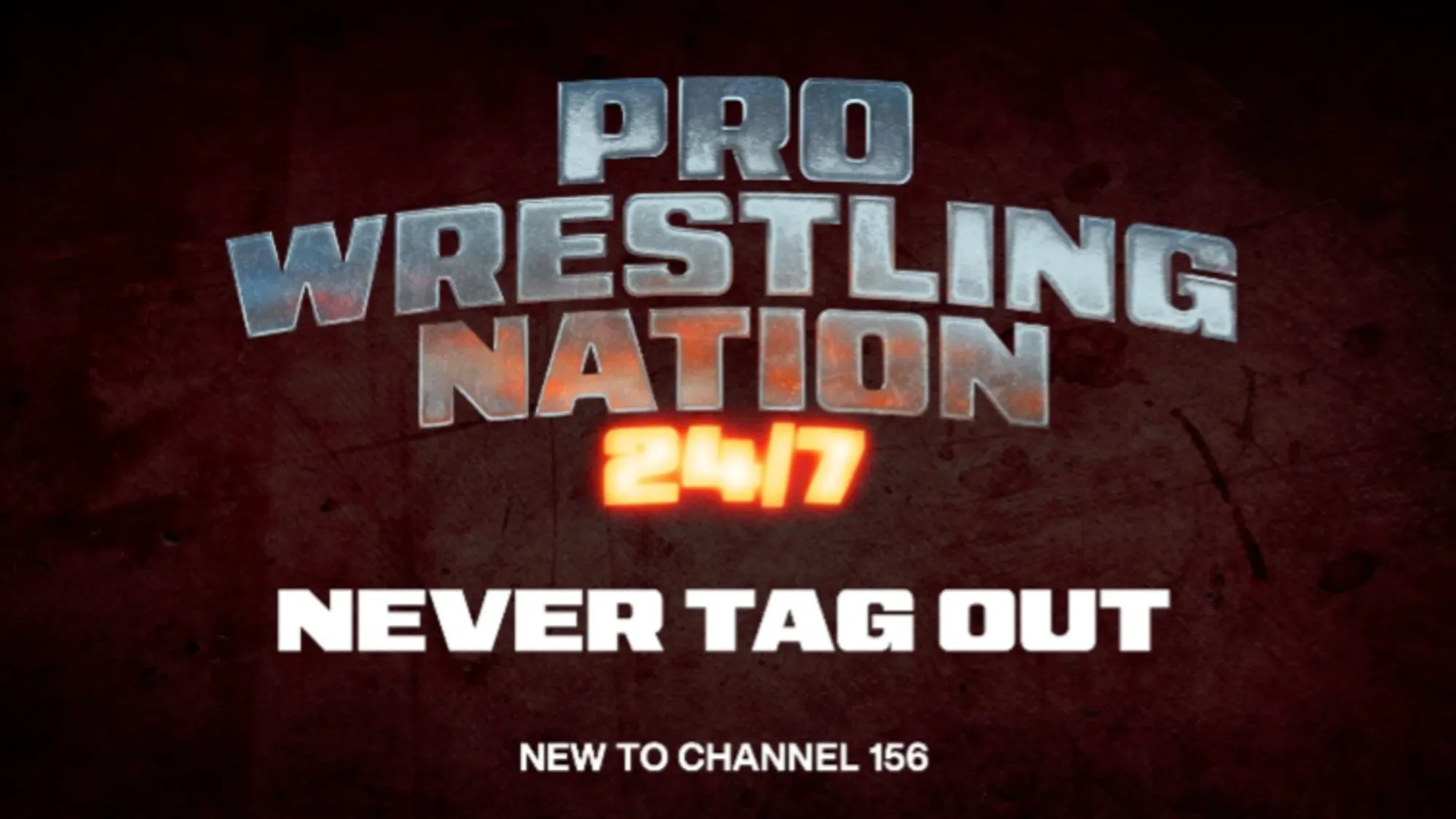 SiriusXM Pro Wrestling Nation 24/7 channel logo debuts on channel 156 starting July 1, 2025