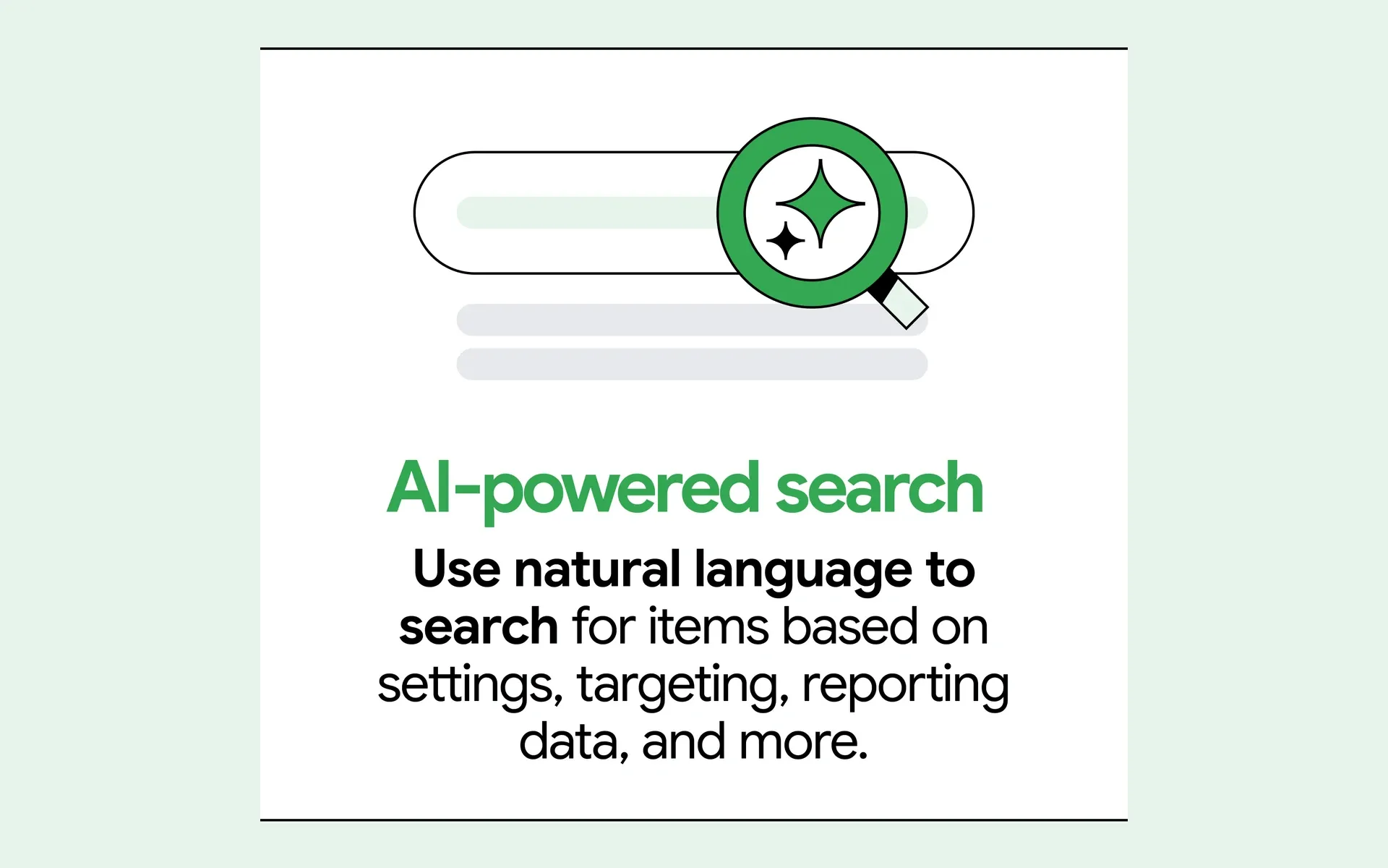 AI-powered search in Display & Video 360 enables natural language queries for campaign management