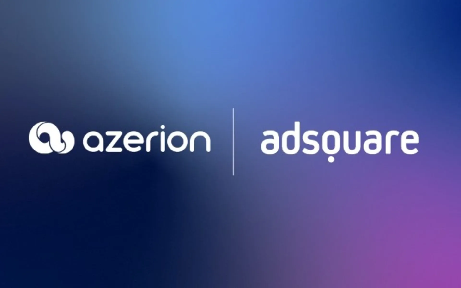 Azerion Adsquare partnership logos announcing global omnichannel advertising expansion 2025