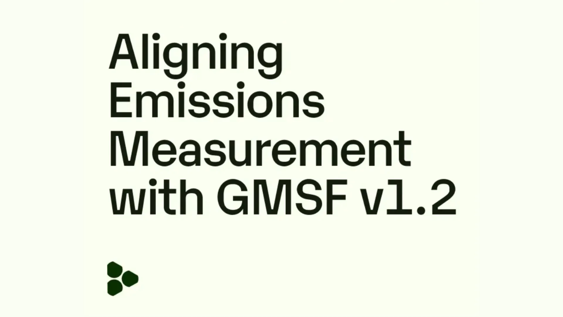 Scope3 logo with text announcing alignment of emissions measurement with GMSF v1.2 framework