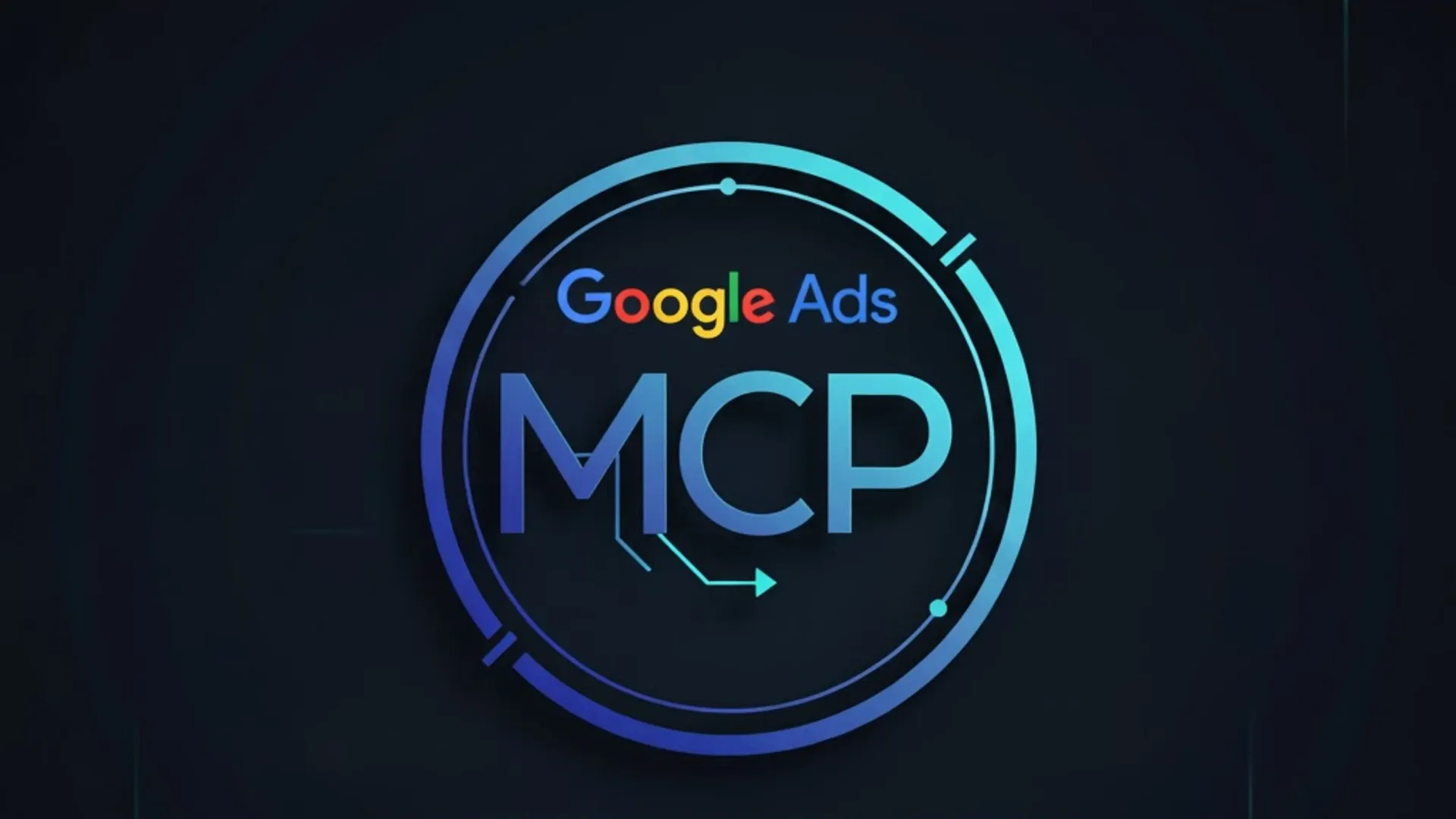 Google Ads MCP Server logo showing Model Context Protocol integration for AI-powered advertising