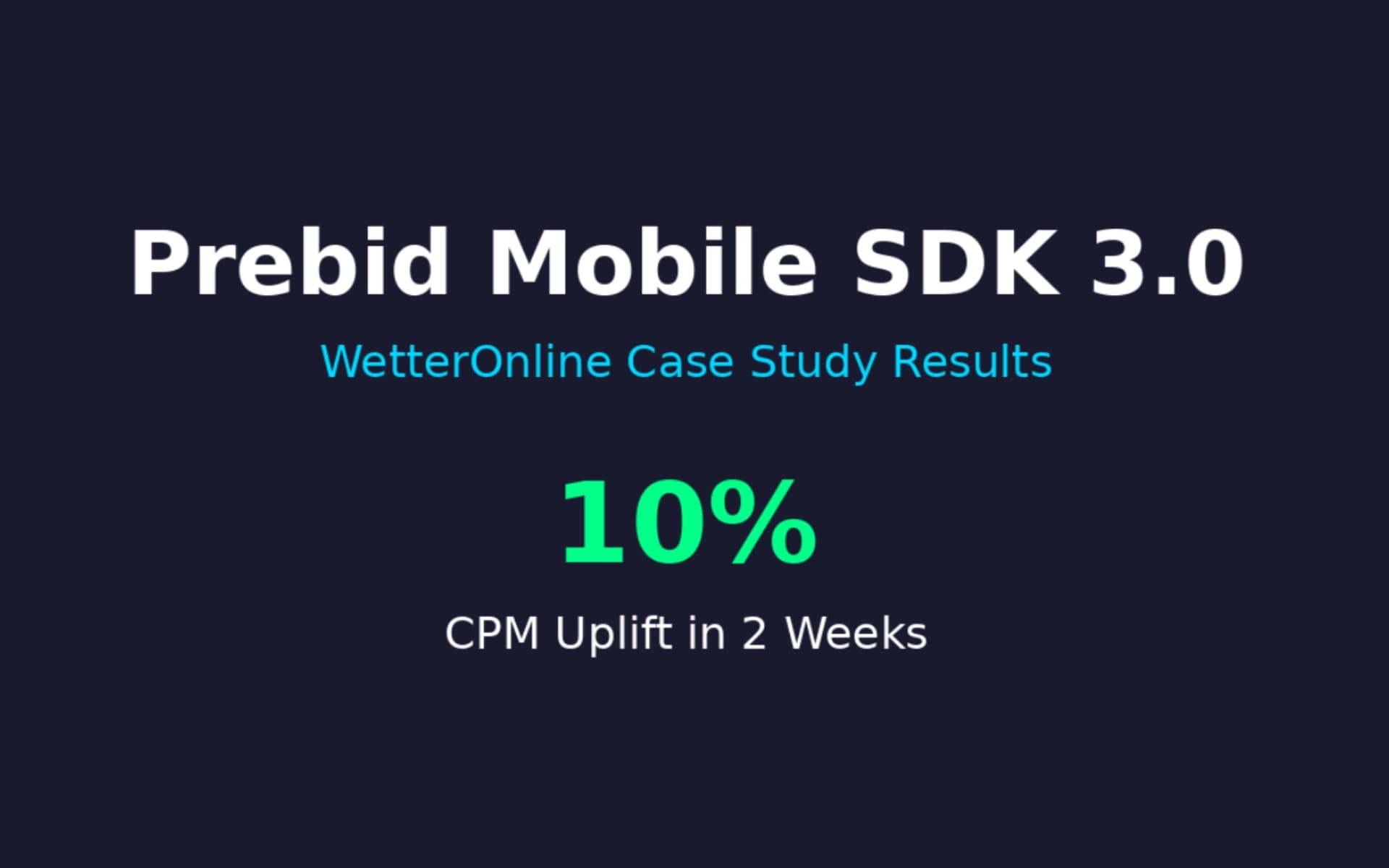 Prebid Mobile SDK 3.0