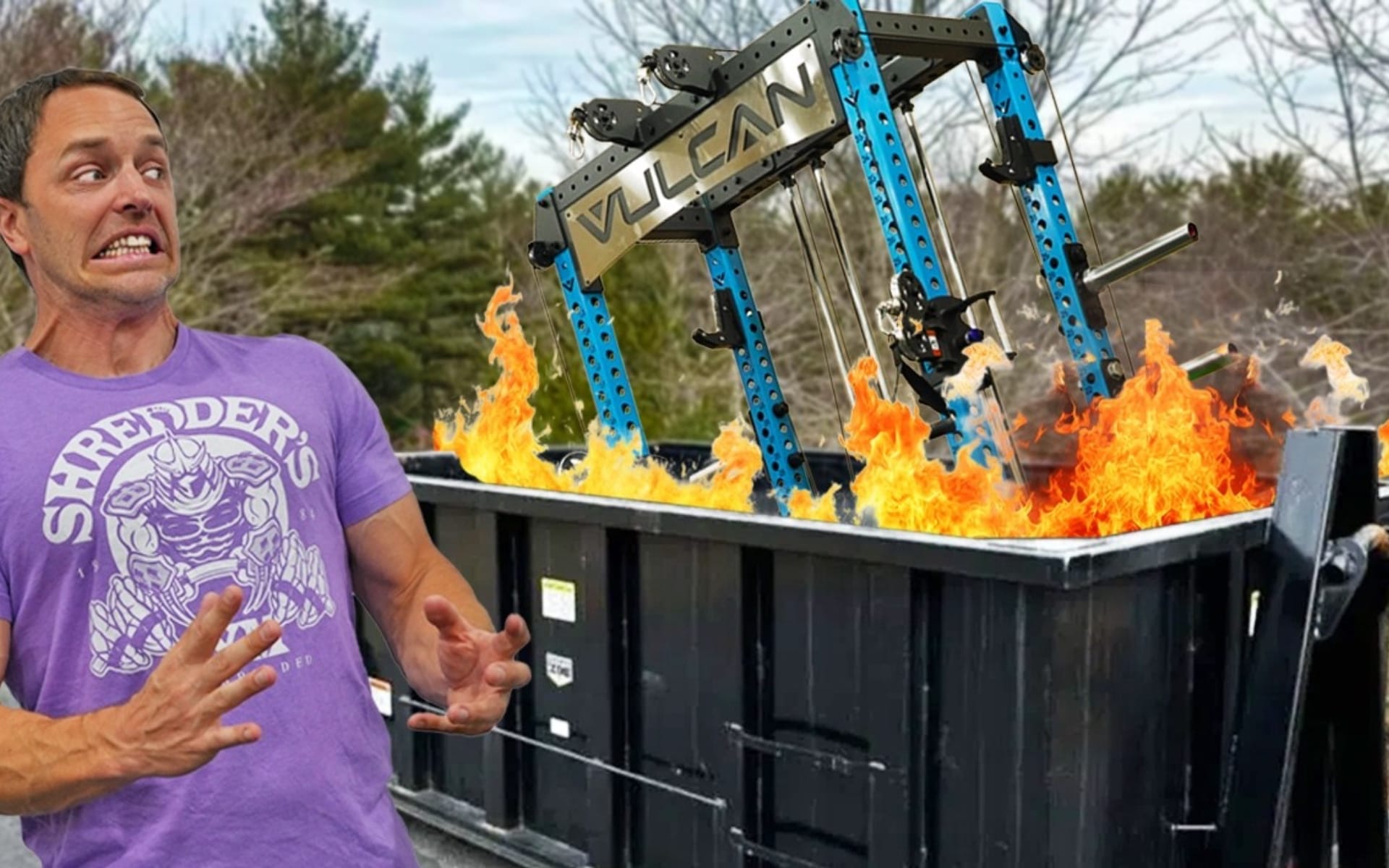 The Vulcan TALOS gym equipment shown in YouTuber's controversial review video that sparked lawsuit.Retry