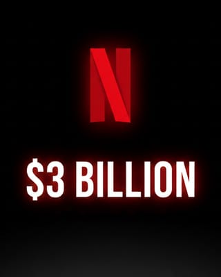 Netflix logo with $3 billion advertising revenue target for 2026 streaming platform growth