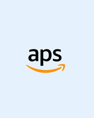 Amazon Publisher Services logo displayed on light blue background for header bidding integration