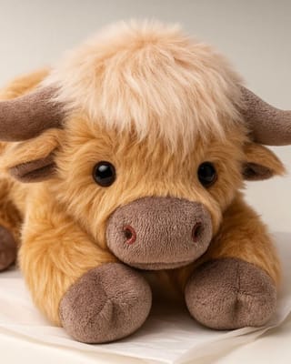 Weighted highland cow plushie at center of Instagram fraud operation exploiting creator content