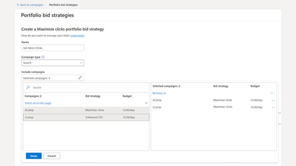 Portfolio Bid Strategies in Microsoft Ads