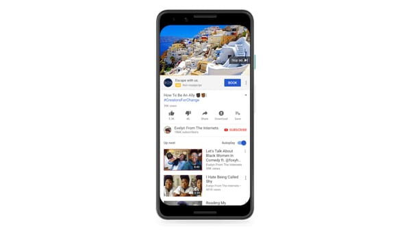 CTAs on bumper and non-skippable YouTube ads