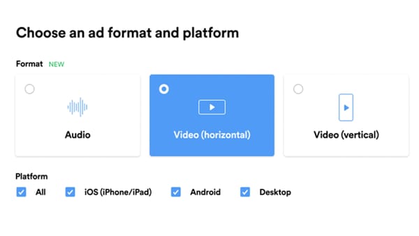 Video ads in Spotify Ad Studio