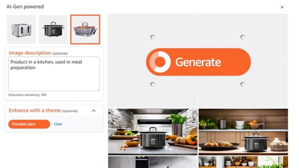 Amazon Ads tests AI Image Generation