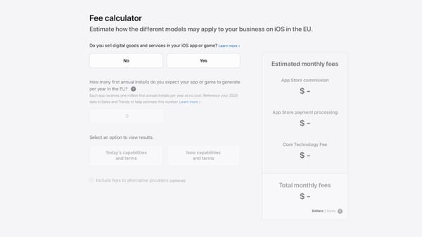New Apple Fee Calculator