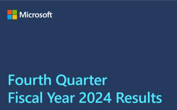 Microsoft fourth quarter and full fiscal year 2024