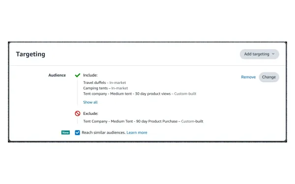 Amazon DSP Similar Audiences