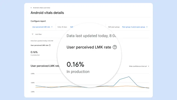 New LMK rate metric in Google Play Console helps developers track memory-related app terminations