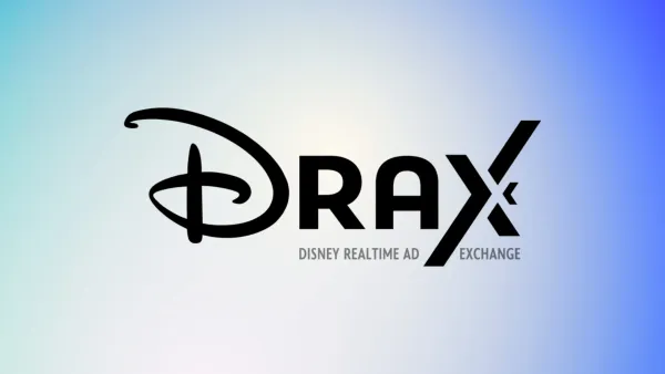Disney's DRAX logo - the programmatic ad exchange powering new live streaming ad capabilities
