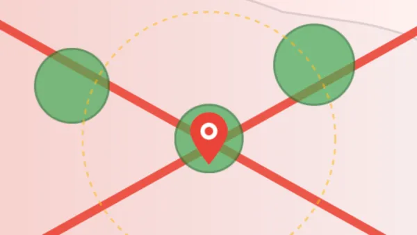 Google Business Profile service area policy blocks countries and states, allows only local regions.