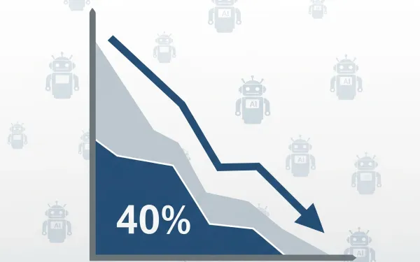 Gartner chart showing 40% of agentic AI projects will fail by 2027 due to costs and unclear ROI.