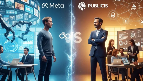 Meta CEO faces Publicis leader as AI automation threatens traditional advertising agencies partnership model