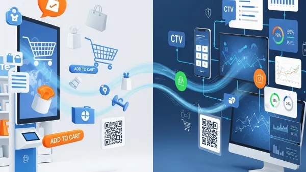 Innovid retail media platform connecting shopping interfaces with CTV advertising analytics and performance metrics
