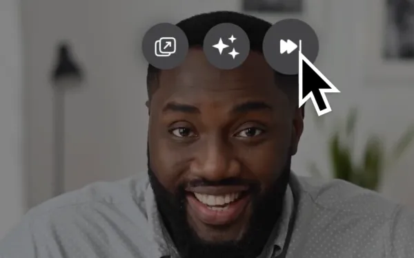 Video Skip button interface showing Opera's new experimental ad control feature for users