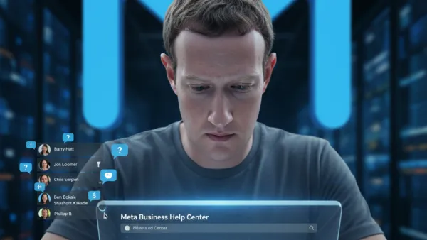 Meta advertiser reviews attribution documentation amid industry debate over click conversion tracking. AI generated image.