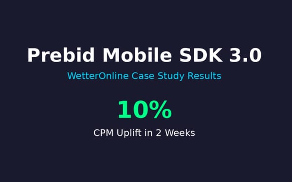 Prebid Mobile SDK 3.0
