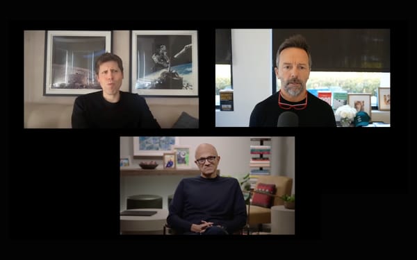 Sam Altman deflects funding questions on BG2 podcast with Nadella and Gerstner