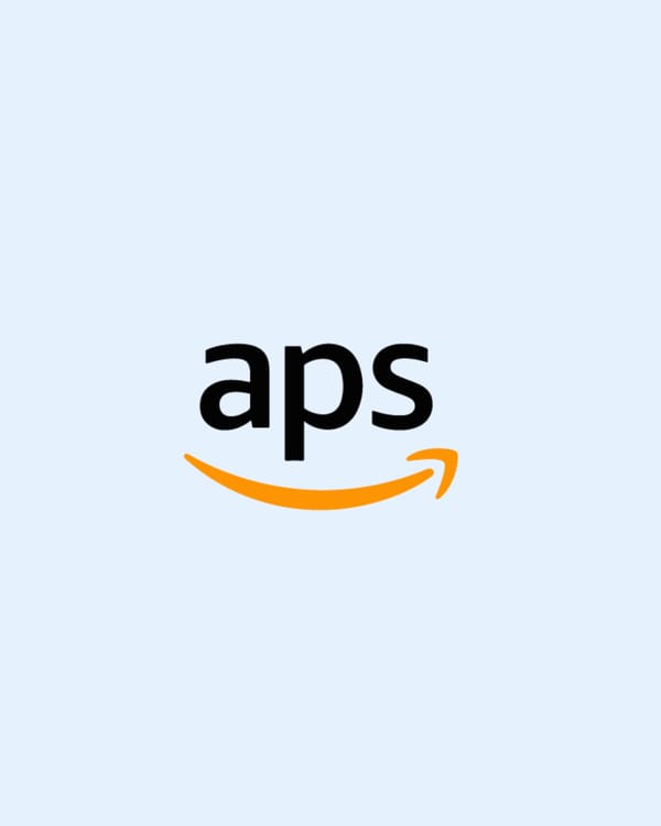 Amazon Publisher Services logo displayed on light blue background for header bidding integration
