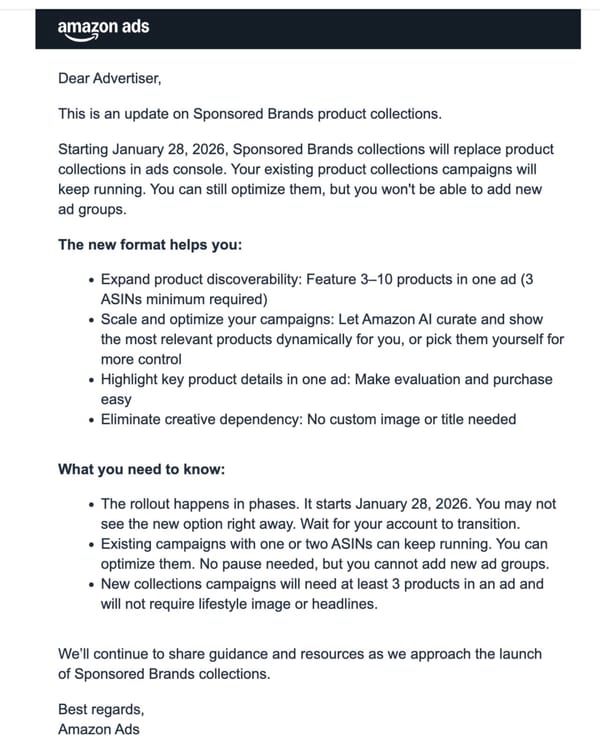 Amazon's product collections bet: 3-10 ASINs and AI will replace headlines