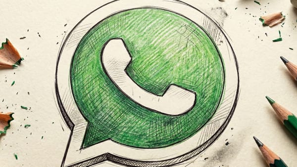 Hand-drawn WhatsApp logo illustration symbolizing Meta's AI chatbot policy restricting competitors
